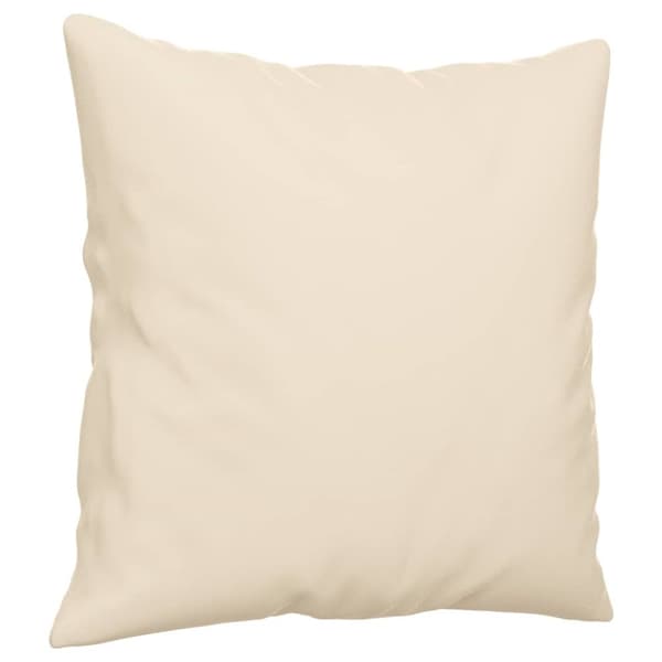 3-personers sofa med puder 180 cm mikrofiberstof beige