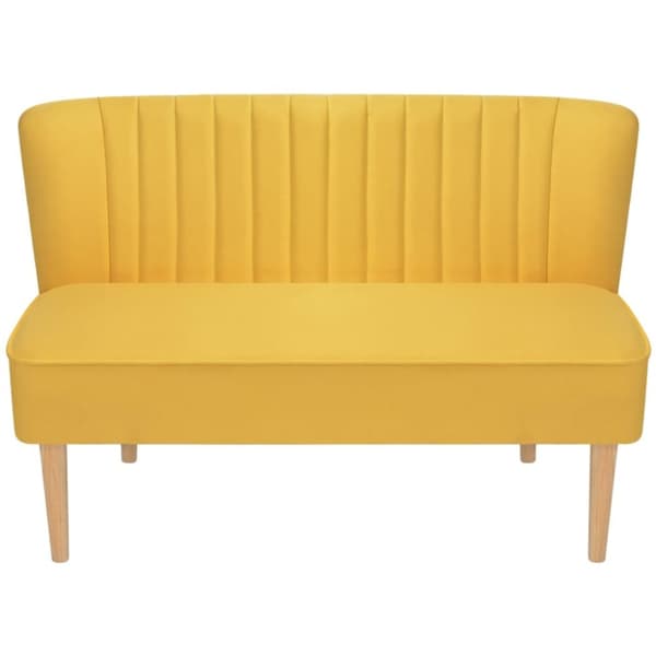 stofsofa 117x55,5x77 cm gul