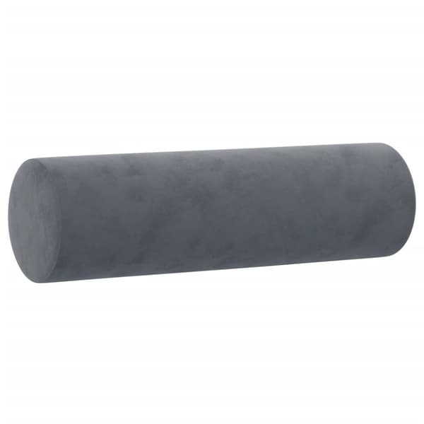 sofasæt 4 dele med puder velour mørkegrå