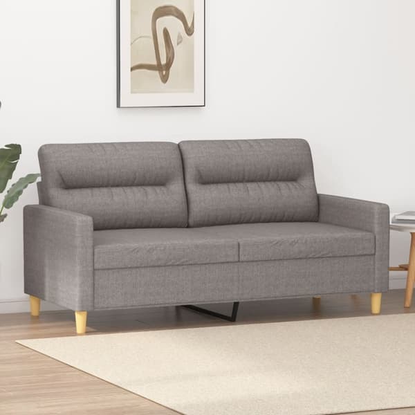 2-sitssoffa taupe 140 cm tyg
