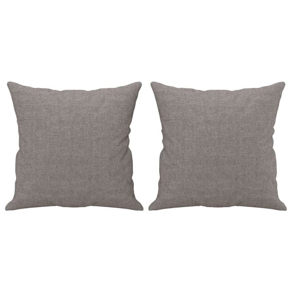 sofasæt 3 dele med puder stof gråbrun