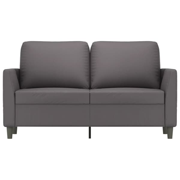 2-sitssoffa Grå 120 cm konstläder