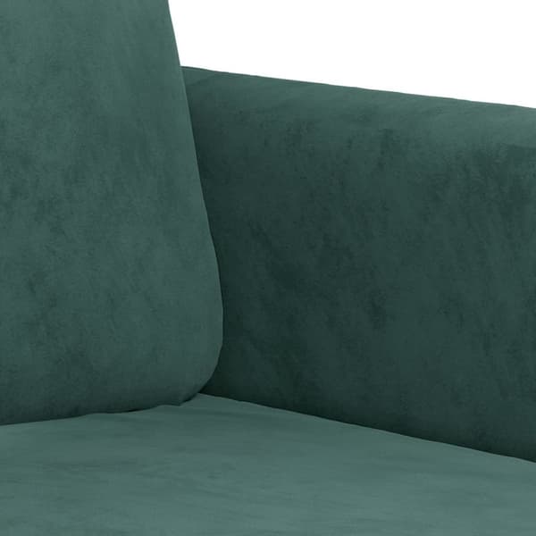 Soffa 2-sits mörkgrön 120 cm sammet