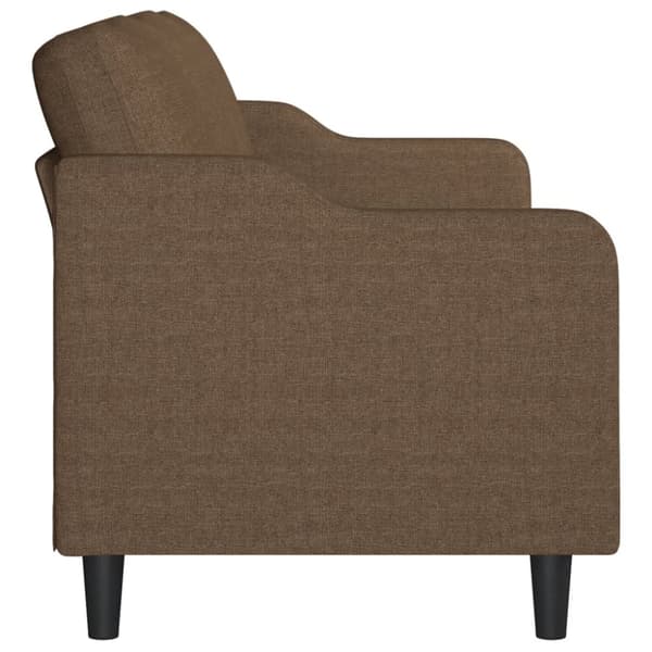 3-sitssoffa brun 180 cm tyg