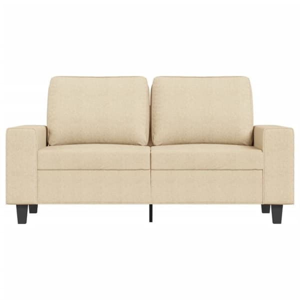 2-sitssoffa gräddvit 120 cm tyg