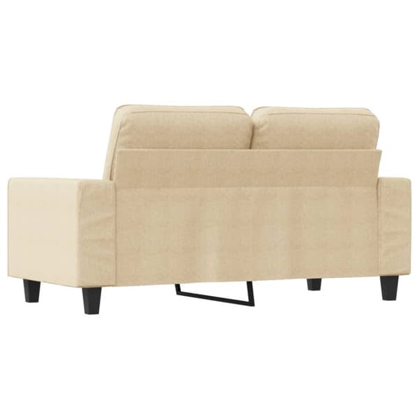 2-sitssoffa gräddvit 120 cm tyg