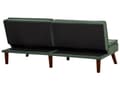 Miniatyrbilde 7 av 11: Sovesofa Grønn 3-seter Quiltet møbeltrekk Click Clack Delt rygg Metallben