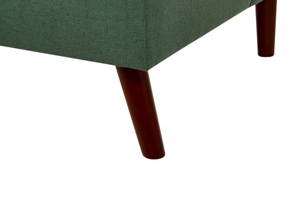 Sovesofa Grønn 3-seter Quiltet møbeltrekk Click Clack Delt rygg Metallben