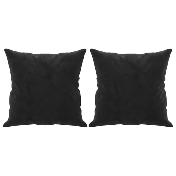 vidaXL 3-personers sofa med pyntepuder 180 cm velour sort