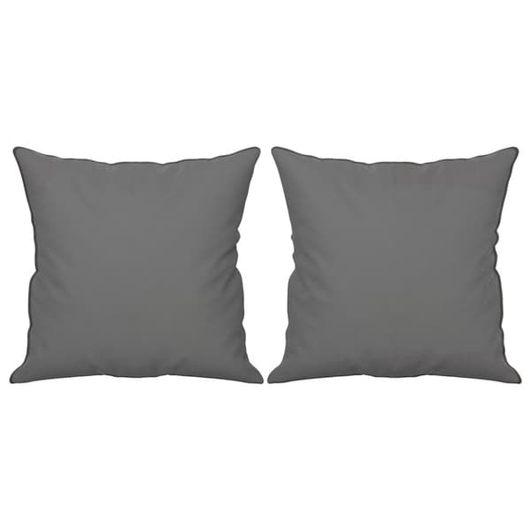 2-personers sofa med puder 120 cm mikrofiberstof mørkegrå