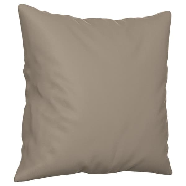 2-sitssoffa med prydnadskuddar taupe 120 cm mikrofibertyg