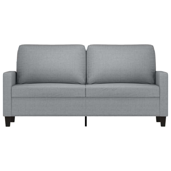 2-sitssoffa ljusgrå 140 cm tyg