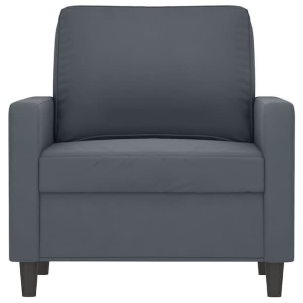 lænestol 60 cm velour mørkegrå