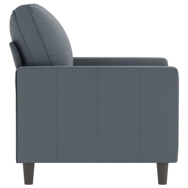 lænestol 60 cm velour mørkegrå
