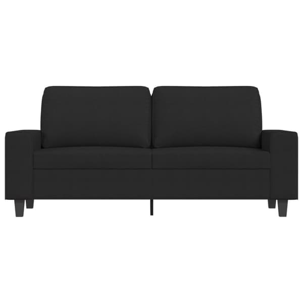 2-personers sofa 140 cm stof sort