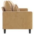 Miniatyrbillede 4 af 8: 3-personers sofa 180 cm fløjl brun