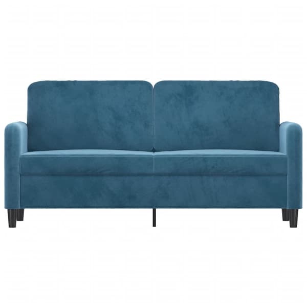 2-sitssoffa blå 140 cm sammet