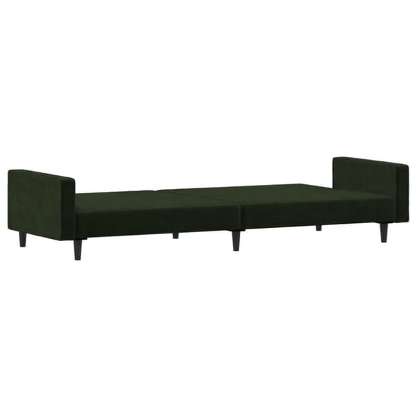 vidaXL 2-personers sovesofa fløjl mørkegrøn