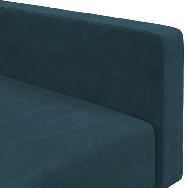 vidaXL Bäddsoffa 2-sits blå sammet