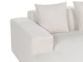 Miniatyrbilde 9 av 11: Høyrehånds Hjørnesofa Offwhite Kordfløyel L-formet 4-seter Jumbo Cord med puter Moderne design