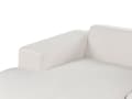 Miniatyrbilde 10 av 11: Høyrehånds Hjørnesofa Offwhite Kordfløyel L-formet 4-seter Jumbo Cord med puter Moderne design