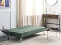 Miniatyrbillede 5 af 11: Sovesofa grøn 168 x 77 x 81 cm stofbetrukket 3-personers justerbar