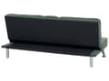 Miniatyrbillede 9 af 11: Sovesofa grøn 168 x 77 x 81 cm stofbetrukket 3-personers justerbar