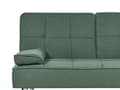 Miniatyrbillede 10 af 11: Sovesofa grøn 168 x 77 x 81 cm stofbetrukket 3-personers justerbar