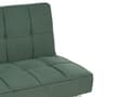 Miniatyrbillede 11 af 11: Sovesofa grøn 168 x 77 x 81 cm stofbetrukket 3-personers justerbar