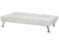 Miniatyrbillede 8 af 11: Sovesofa beige 168 x 77 x 81 cm stofbetrukket 3-personers justerbar