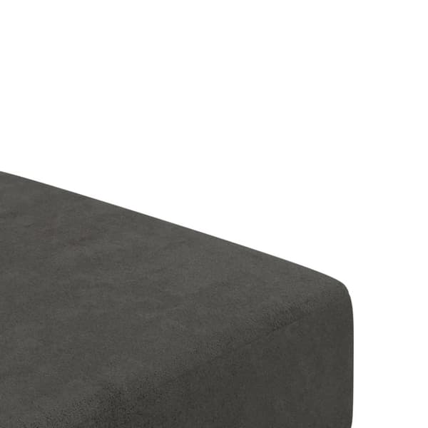 vidaXL Bäddsoffa 2-sits mörkgrå sammet