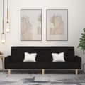 Miniatyrbild 11 av 11: vidaXL Bäddsoffa 2-sits svart tyg