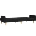 Miniatyrbillede 5 af 11: vidaXL 2-personers sovesofa stof sort