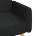 Miniatyrbillede 8 af 11: vidaXL 2-personers sovesofa stof sort