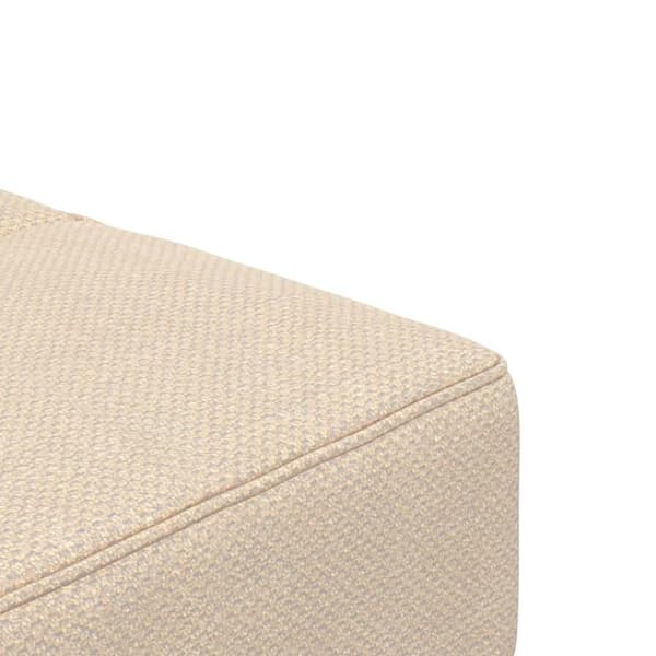 vidaXL 2-personers sovesofa med 2 puder stof cremefarvet