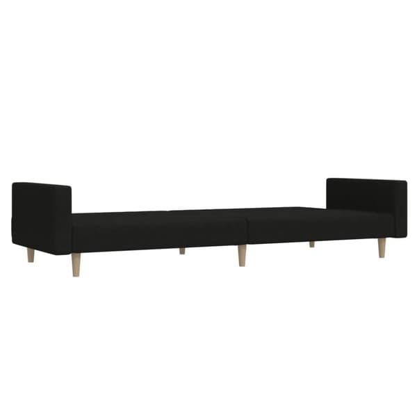 vidaXL 2-personers sovesofa stof sort