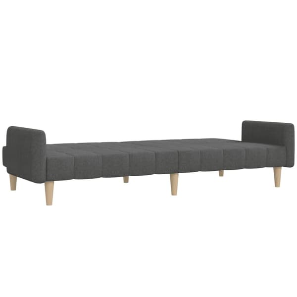 vidaXL 2-personers sovesofa stof mørkegrå
