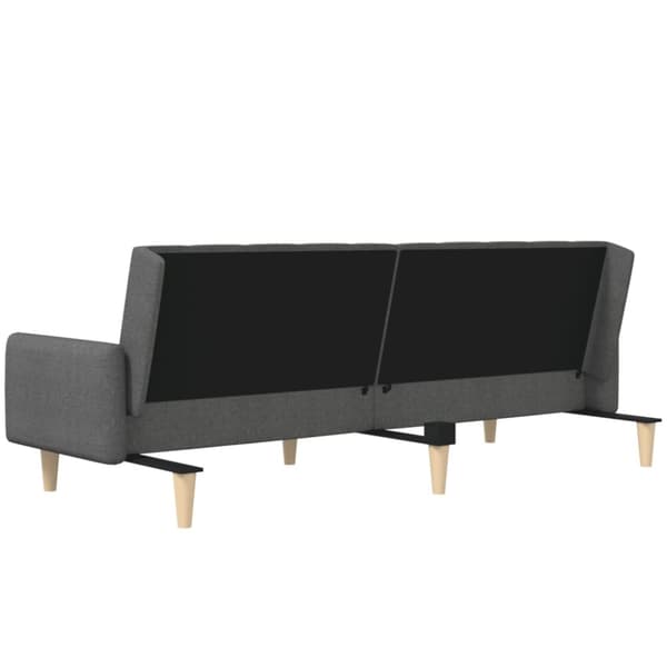 vidaXL 2-personers sovesofa stof mørkegrå