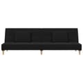 Miniatyrbillede 4 af 11: vidaXL 2-personers sovesofa med 2 puder stof sort