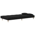Miniatyrbillede 5 af 11: vidaXL 2-personers sovesofa med 2 puder stof sort