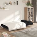 Miniatyrbillede 2 af 11: vidaXL 2-personers sovesofa med 2 puder stof sort