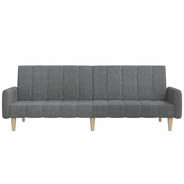vidaXL 2-personers sovesofa stof lysegrå