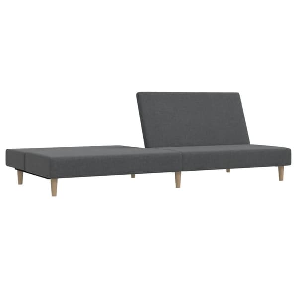 vidaXL 2-personers sovesofa stof lysegrå