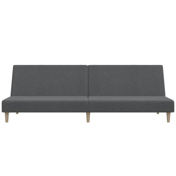 vidaXL 2-personers sovesofa stof lysegrå
