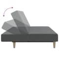 Miniatyrbillede 7 af 11: vidaXL 2-personers sovesofa stof lysegrå