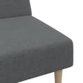 Miniatyrbillede 9 af 11: vidaXL 2-personers sovesofa stof lysegrå