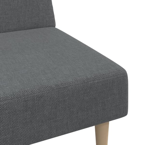 vidaXL 2-personers sovesofa stof lysegrå