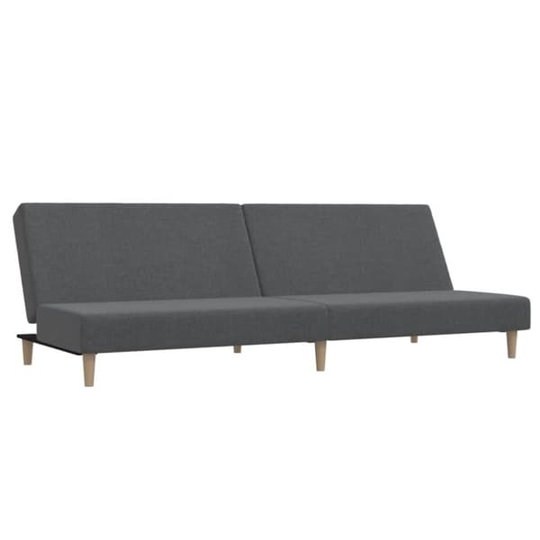 vidaXL 2-personers sovesofa stof lysegrå