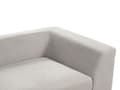 Miniatyrbilde 8 av 11: Sofa Lysegrå Polyesterstoff 3-seter Puter Armlener Moderne design Stue