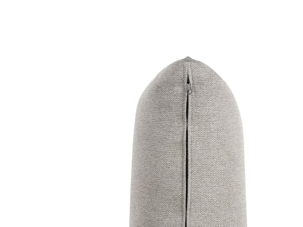 Sofa Lysegrå Polyesterstoff 3-seter Puter Armlener Moderne design Stue